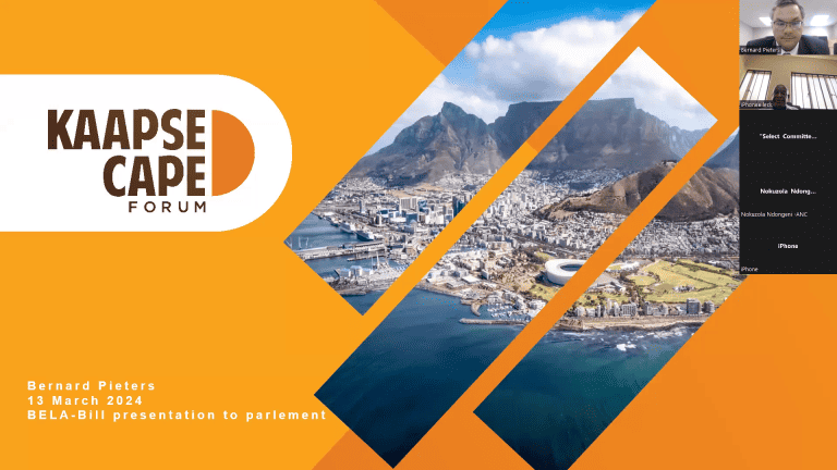 Kaapse Forum laat Wes-Kaap se stem hard en duidelik hoor in BELA-voorlegging ná geskil oor selektiewe deelname
