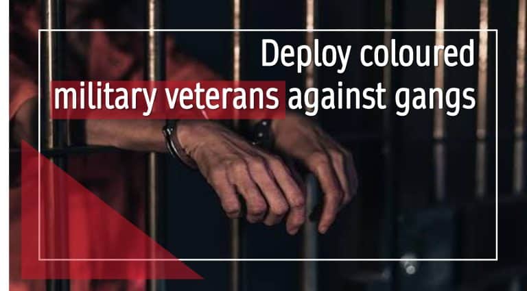 Cape Forum calls for Coloured military veterans to be deployed against gangs